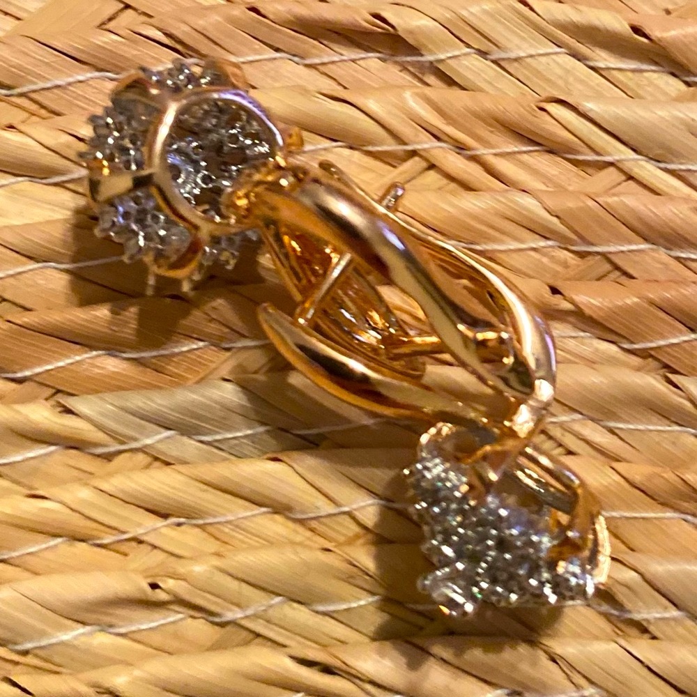 New earrings gold filled 18K Cubic zirconium - Picture 16 of 17